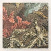 海の下 ガラスコースター (正面)