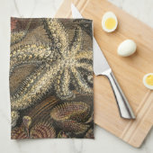 海の下 キッチンタオル (四つ折り)