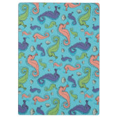 海の下 – シーホースよくはしゃぐとシェルパターン クリップボード (裏面)