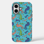 海の下 – シーホースよくはしゃぐとシェルパターン Case-Mate iPhoneケース (裏面)