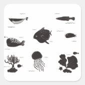 海の下 スクエアシール (正面)