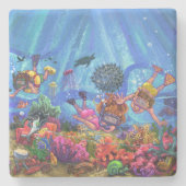 海の下 ストーンコースター (正面)