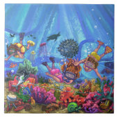 海の下 タイル (正面)