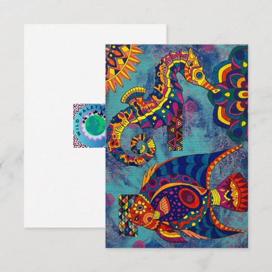 海の下 ノートカード (正面/裏面)