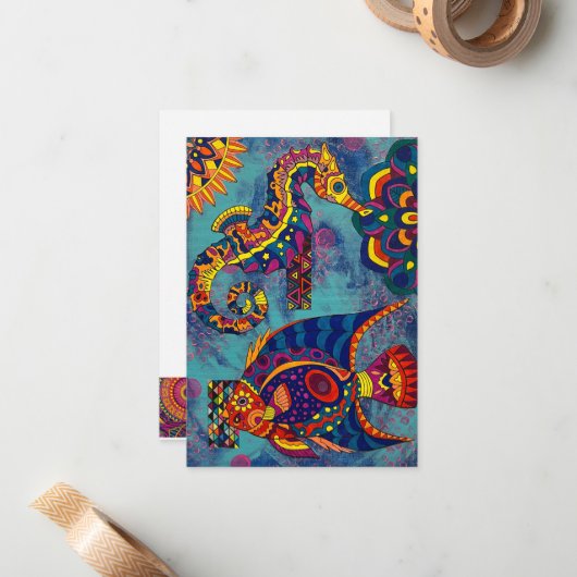 海の下 ノートカード (正面/裏面インサイチュ)