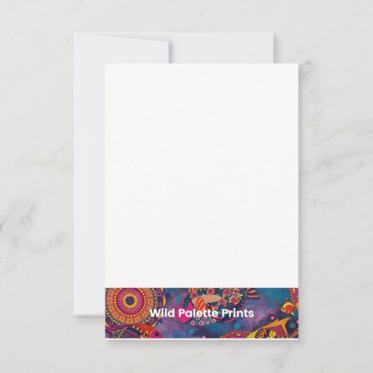 海の下 ノートカード (裏面)