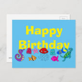 海の下 ポストカード (正面/裏面)