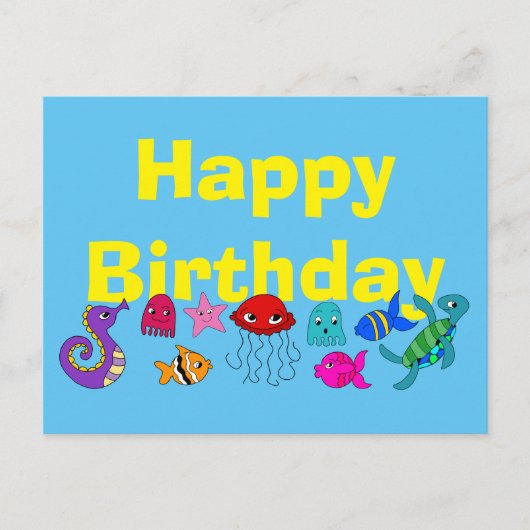 海の下 ポストカード (正面)