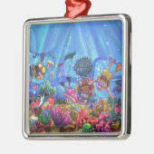 海の下 メタルオーナメント (左)