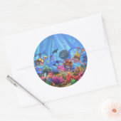 海の下 ラウンドシール (封筒)