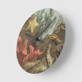 海の下 ラウンド壁時計 (傾斜)