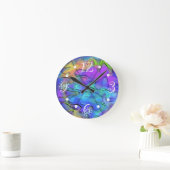 海の下 ラウンド壁時計 (ホーム)