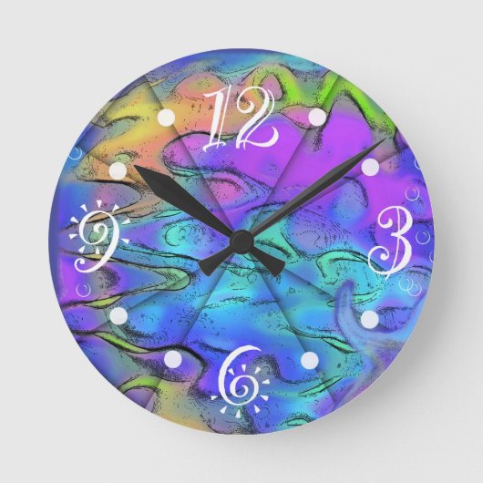 海の下 ラウンド壁時計 (正面)