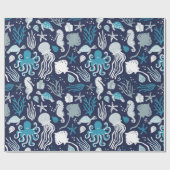 海の下 ラッピングペーパー (フラット)