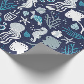 海の下 ラッピングペーパー (角)