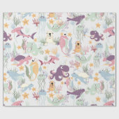 海の下 ラッピングペーパー (フラット)