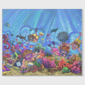 海の下 ラッピングペーパー (フラット)