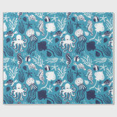 海の下 ラッピングペーパー (フラット)