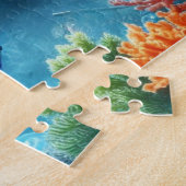 海の下,亀,サンゴ,船,ピエロ魚 ジグソーパズル (側面)