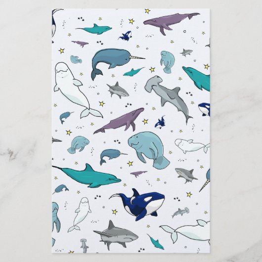 海の下 便箋 (正面)