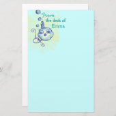 海の下 便箋 (正面/裏面)