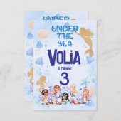 海の下 招待状 (正面/裏面)