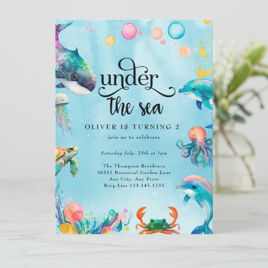 海の下 招待状 (スタンド正面)