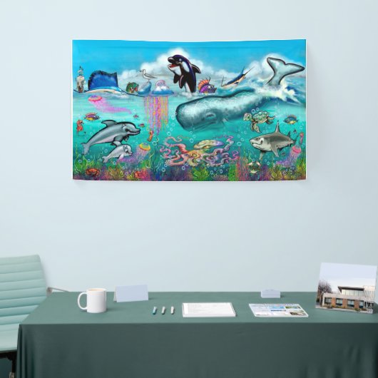 海の下 横断幕 (トレードショー)