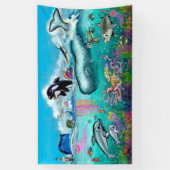 海の下 横断幕 (縦)