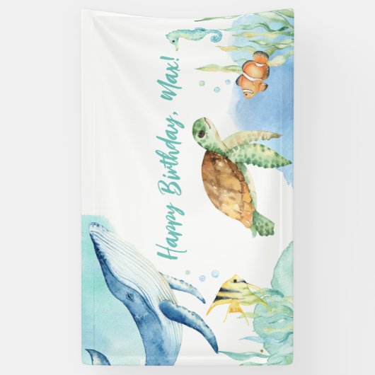 海の下 横断幕 (縦)