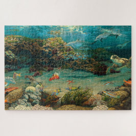 海の下/海イルカ/ウミガメ/漫画 ジグソーパズル