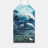 海の下 |海ベビーシャワーありがとう ギフトタグ (正面)