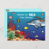 海の下 – 海生活 ポストカード (正面/裏面)