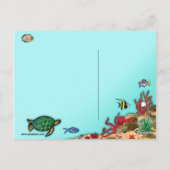 海の下 – 海生活 ポストカード (裏面)