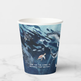 海の下 |海誕生日パーティー 紙コップ