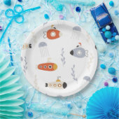 海の下 |潜水艦パーティープレート ペーパープレート (パーティー)