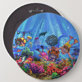 海の下 缶バッジ (正面&裏面)