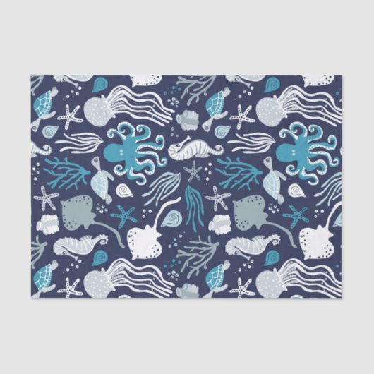 海の下 薄葉紙 (正面)