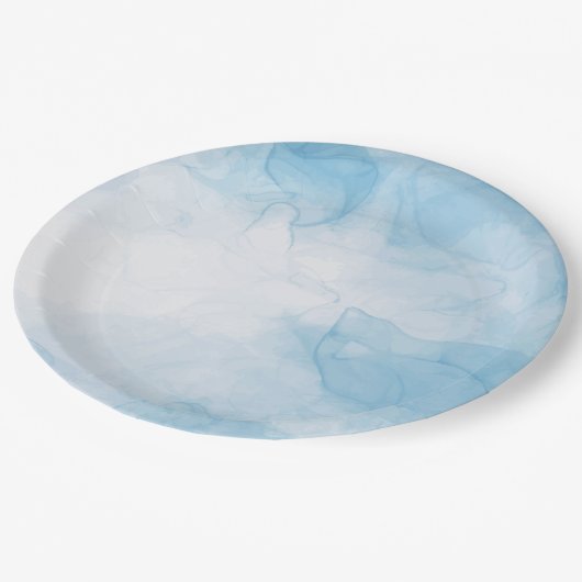 海の下 |青い水 ペーパープレート (アングル)