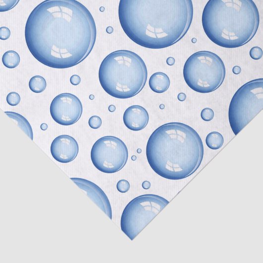 海の下 |青い空気と水の泡 薄葉紙 (詳細)