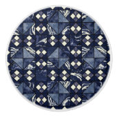 海の下（青） セラミックノブ (正面)