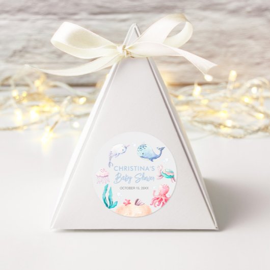 ~海の下~ nautical ベイビーシャワー ラウンドシール