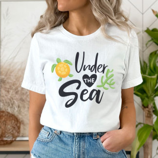 海の下 – Sea Life Turtle Tシャツ