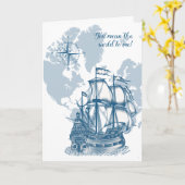 海の世界のパパへ 父の日の特別なカード カード (黄色い花)