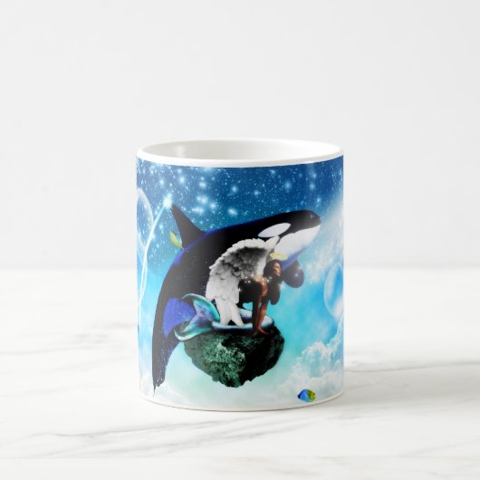 海の世界のマグ コーヒーマグカップ (中央)