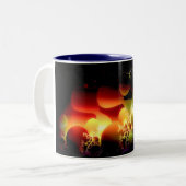 海の世界 ツートーンマグカップ (正面左)