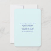 海の中でイルカに乗るのかわいい人魚 サンキューカード (裏面)