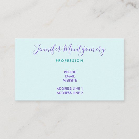 海の中でイルカに乗るのかわいい人魚 名刺 (裏面)