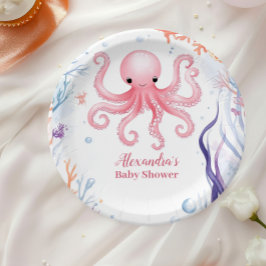 海の中でキュート ペーパープレート