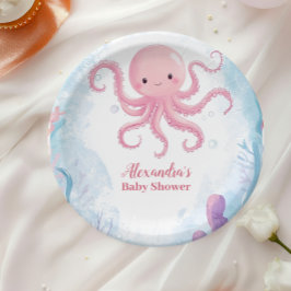 海の中でキュート ペーパープレート